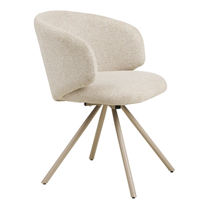 FULHAM DINING CHAIR DRAAIBAAR ZAND | ZANDKLEURIGE POTEN (SET VAN 2)