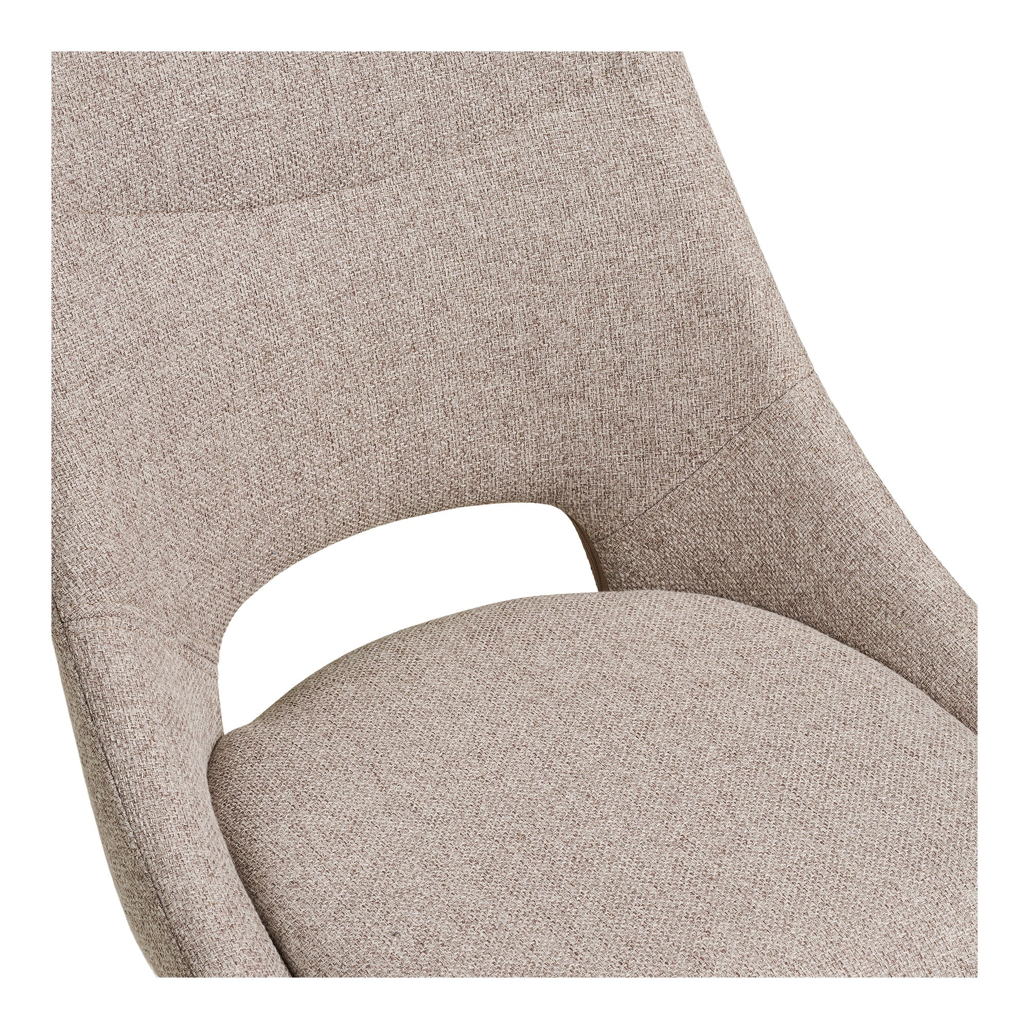 DOKKA ESSZIMMERSTUHL DREHBAR SAND | SCHWARZE BEINE (SET MIT 2)