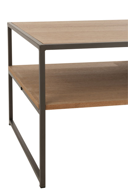 Tv Table 1 Drawer Wood/Metal Natural