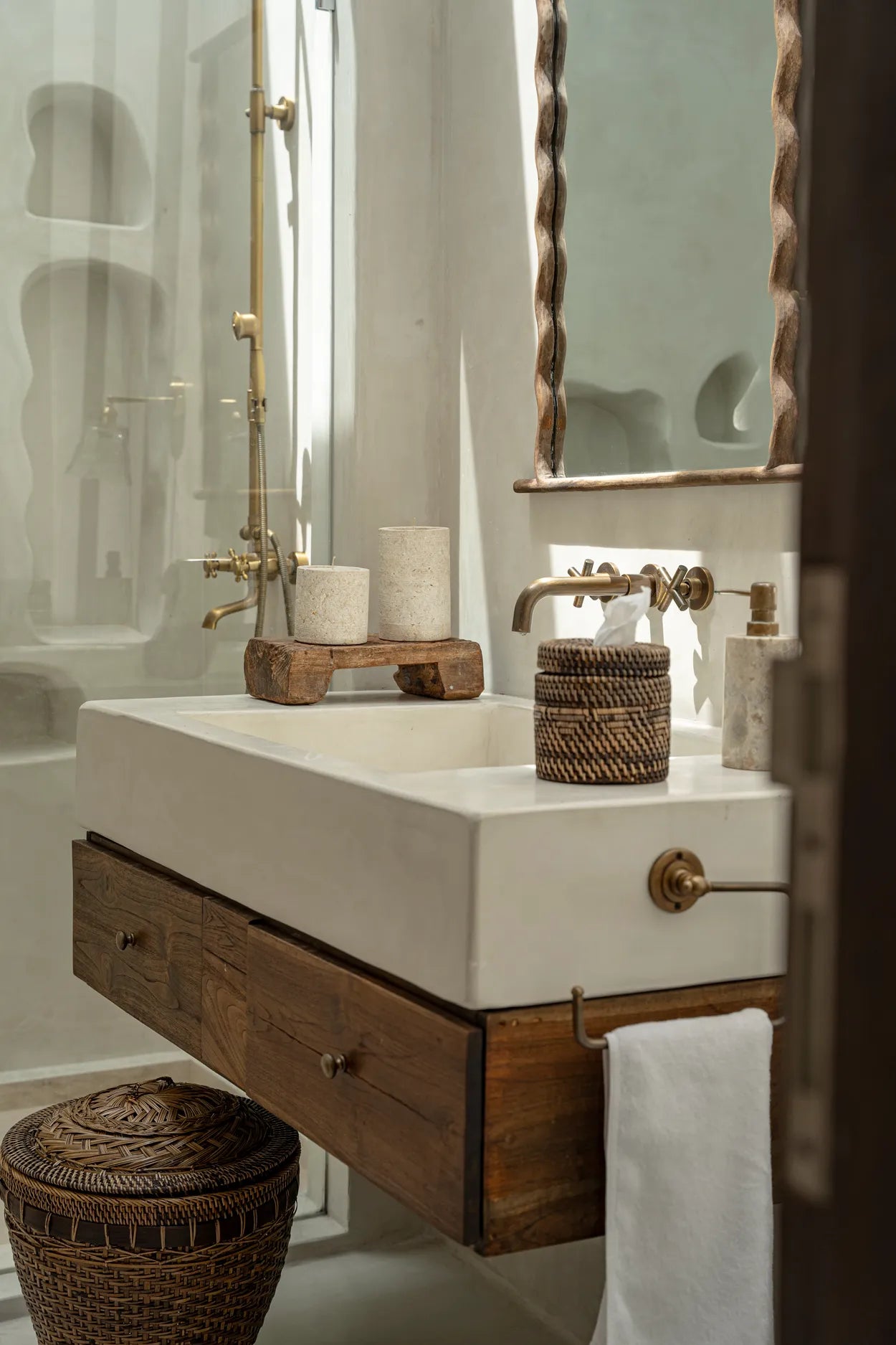 The Colonial Taschentuchbox - Naturbraun