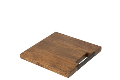 Chopping Board Square Mango Wood Brown Small
