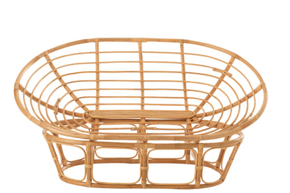 Seat Roni With Cushion Rattan Natural/White