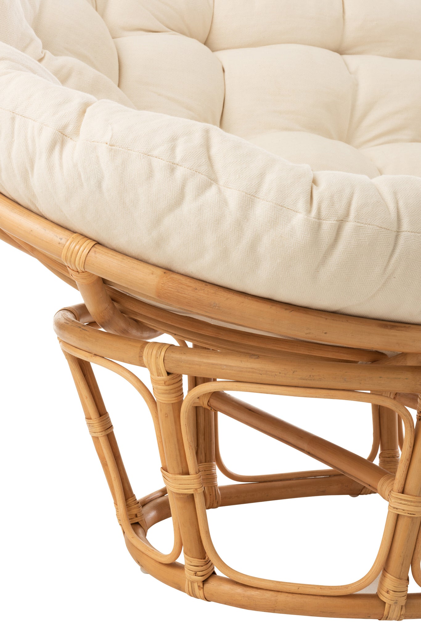 Seat Roni With Cushion Rattan Natural/White