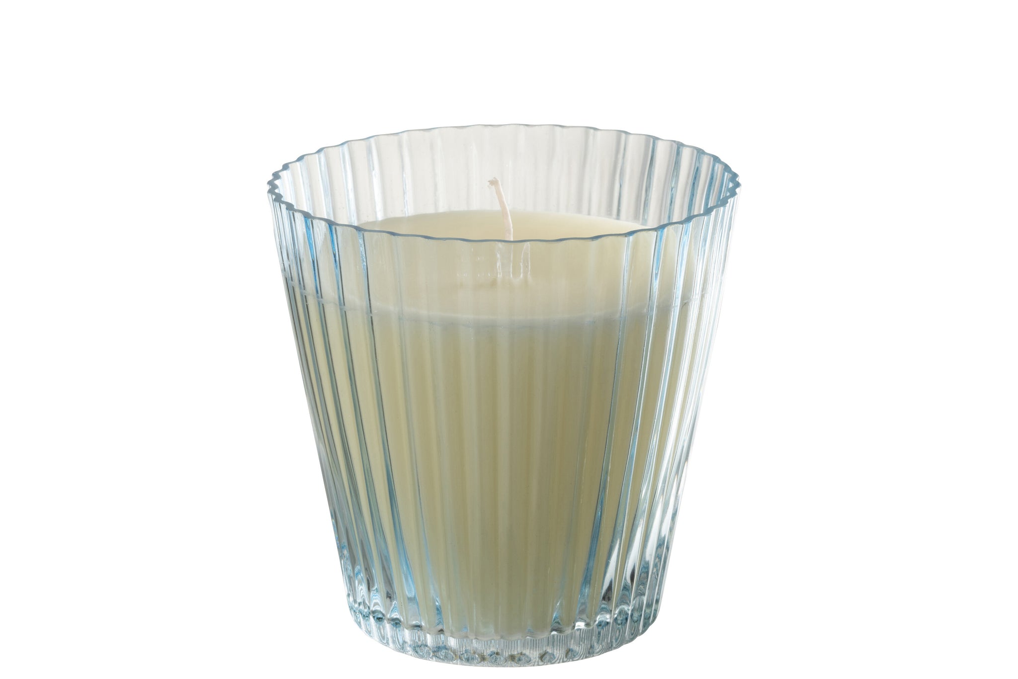 Candle Caya Ridges Glass Blue 120U