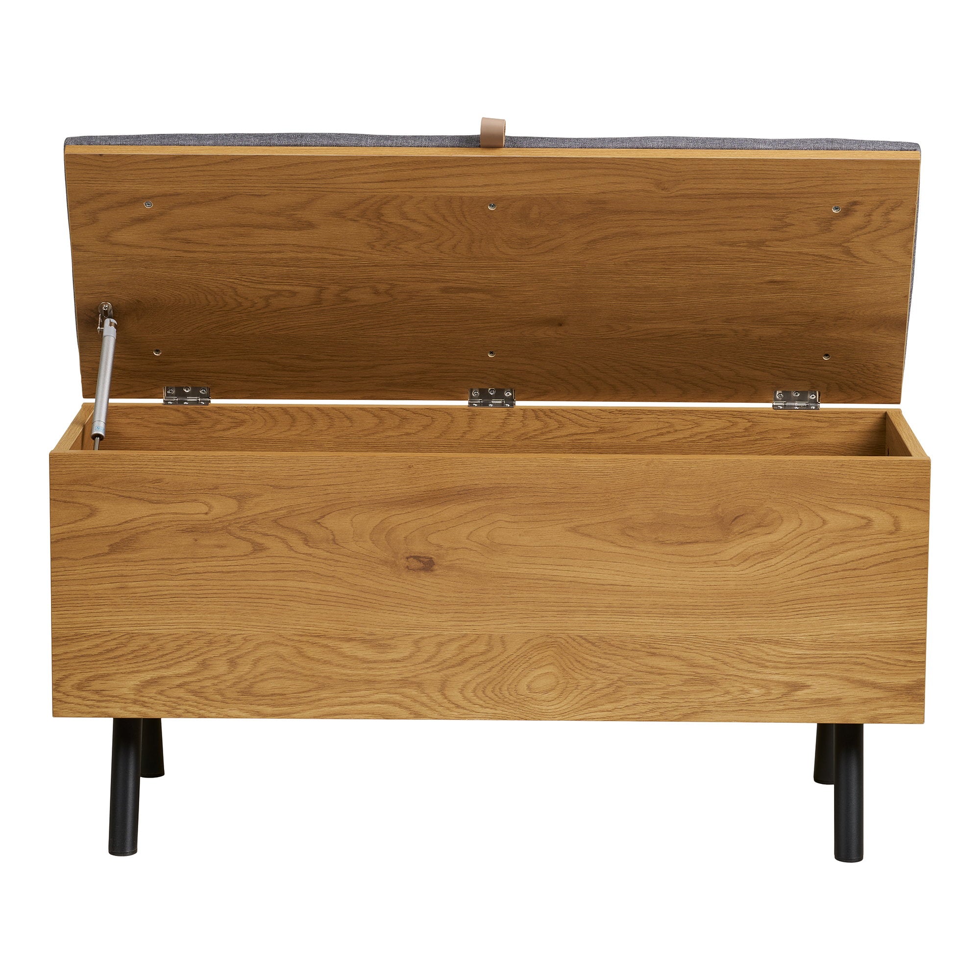 Barco bankje met opbergruimte – eikenlook 92×33×48 cm