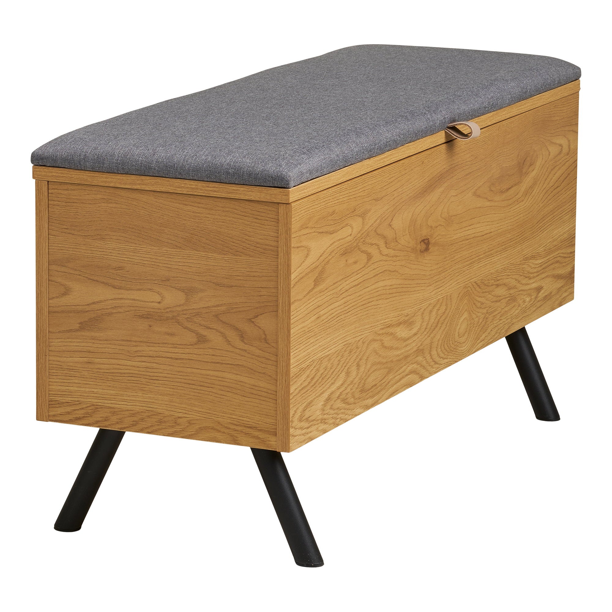 Barco bankje met opbergruimte – eikenlook 92×33×48 cm