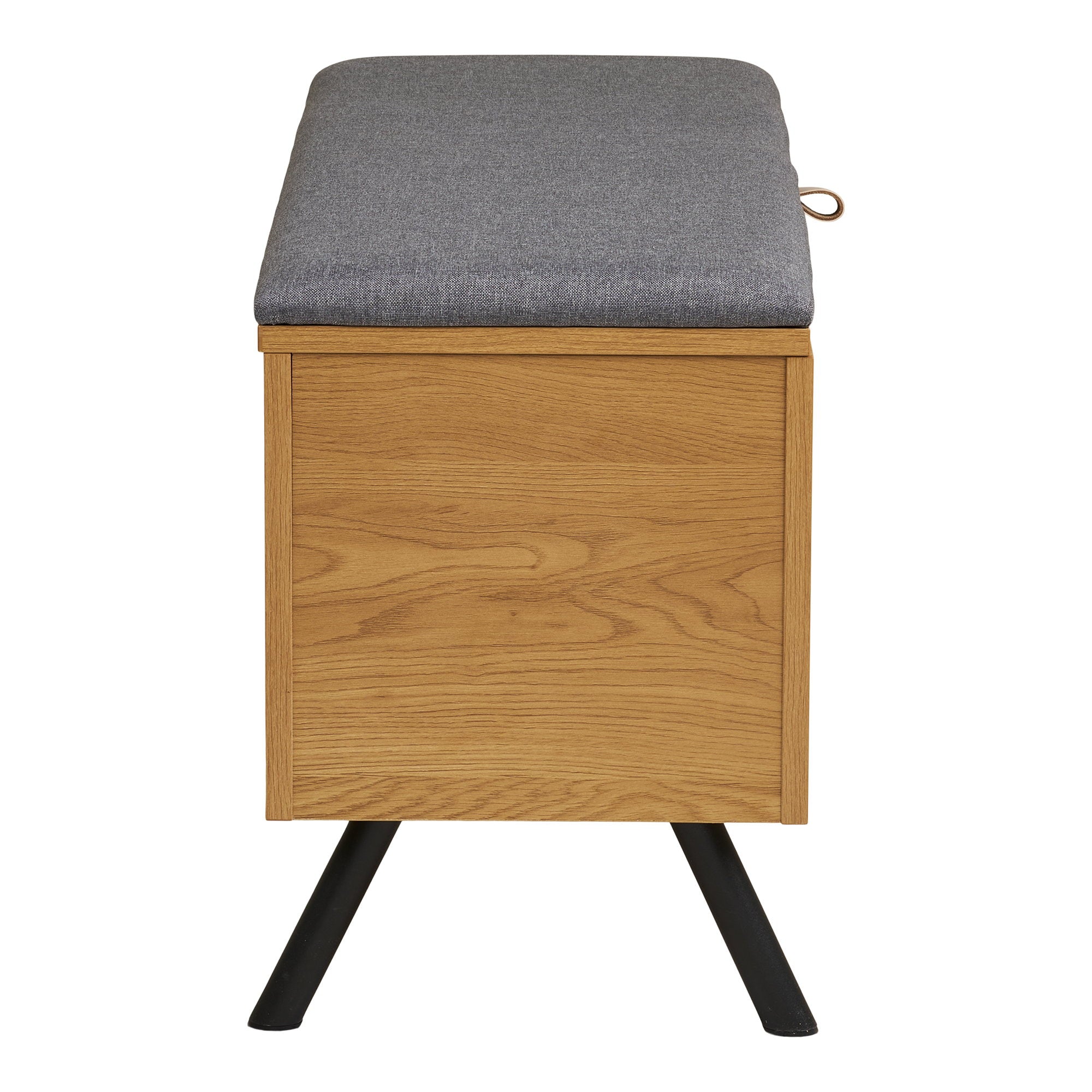 Barco bankje met opbergruimte – eikenlook 92×33×48 cm