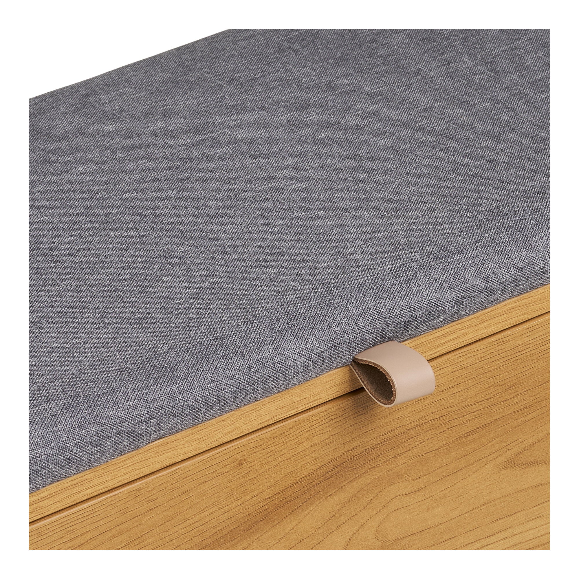 Barco bankje met opbergruimte – eikenlook 92×33×48 cm