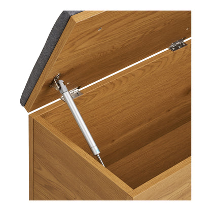 Barco bankje met opbergruimte – eikenlook 92×33×48 cm