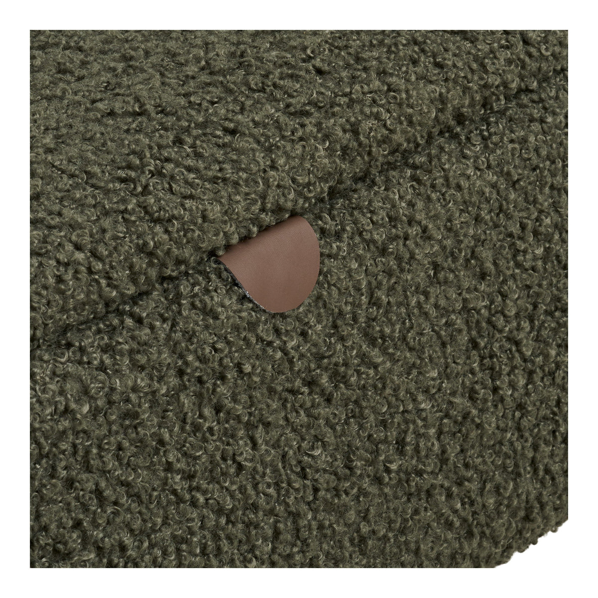 Zitbankje Harlow – teddystof, groen, 95x37x45 cm