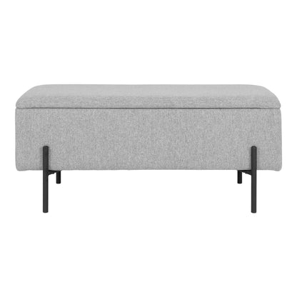 Watford Bank mit Stauraum – Hellgrau, 95x36,5x43 cm, HN1275