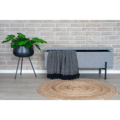 Watford Bank mit Stauraum – Hellgrau, 95x36,5x43 cm, HN1275