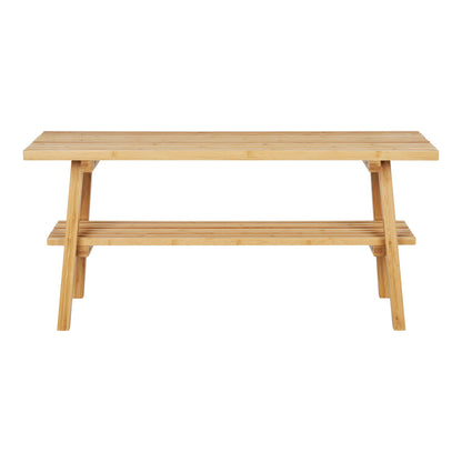 Ember Bank – Bambus, natur, 70×28×45 cm