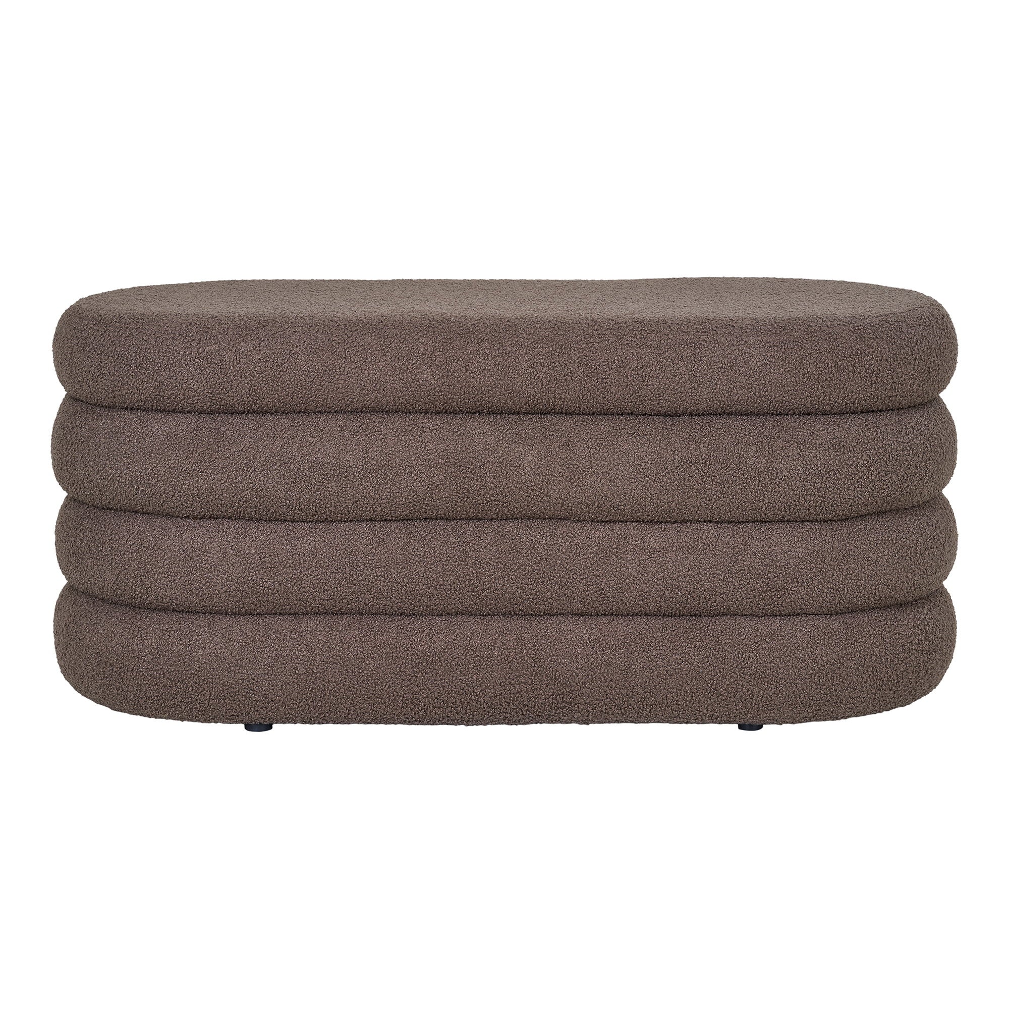 Dartford Bench - Bench with storage, teddy, brown 103x45x44 cm, HN1238