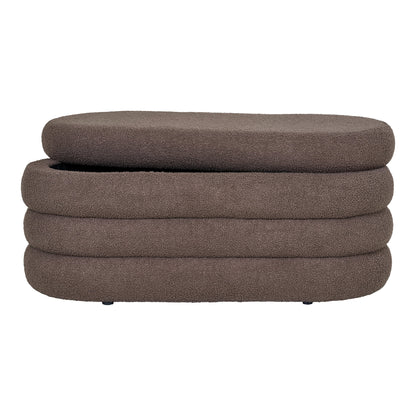 Dartford Bench - Bench with storage, teddy, brown 103x45x44 cm, HN1238