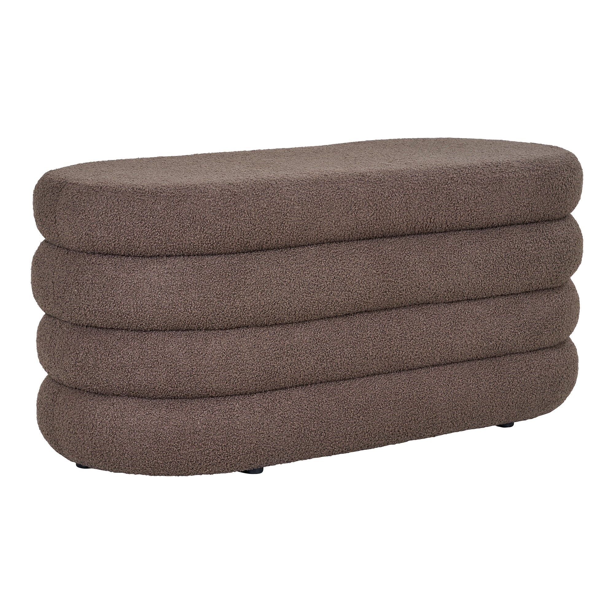 Dartford Bench - Bench with storage, teddy, brown 103x45x44 cm, HN1238