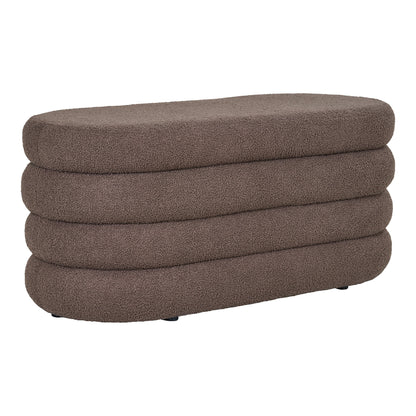 Dartford Bench - Bench with storage, teddy, brown 103x45x44 cm, HN1238