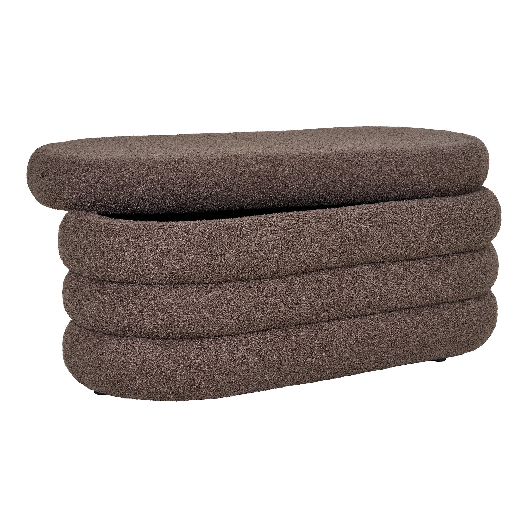 Dartford Bench - Bench with storage, teddy, brown 103x45x44 cm, HN1238