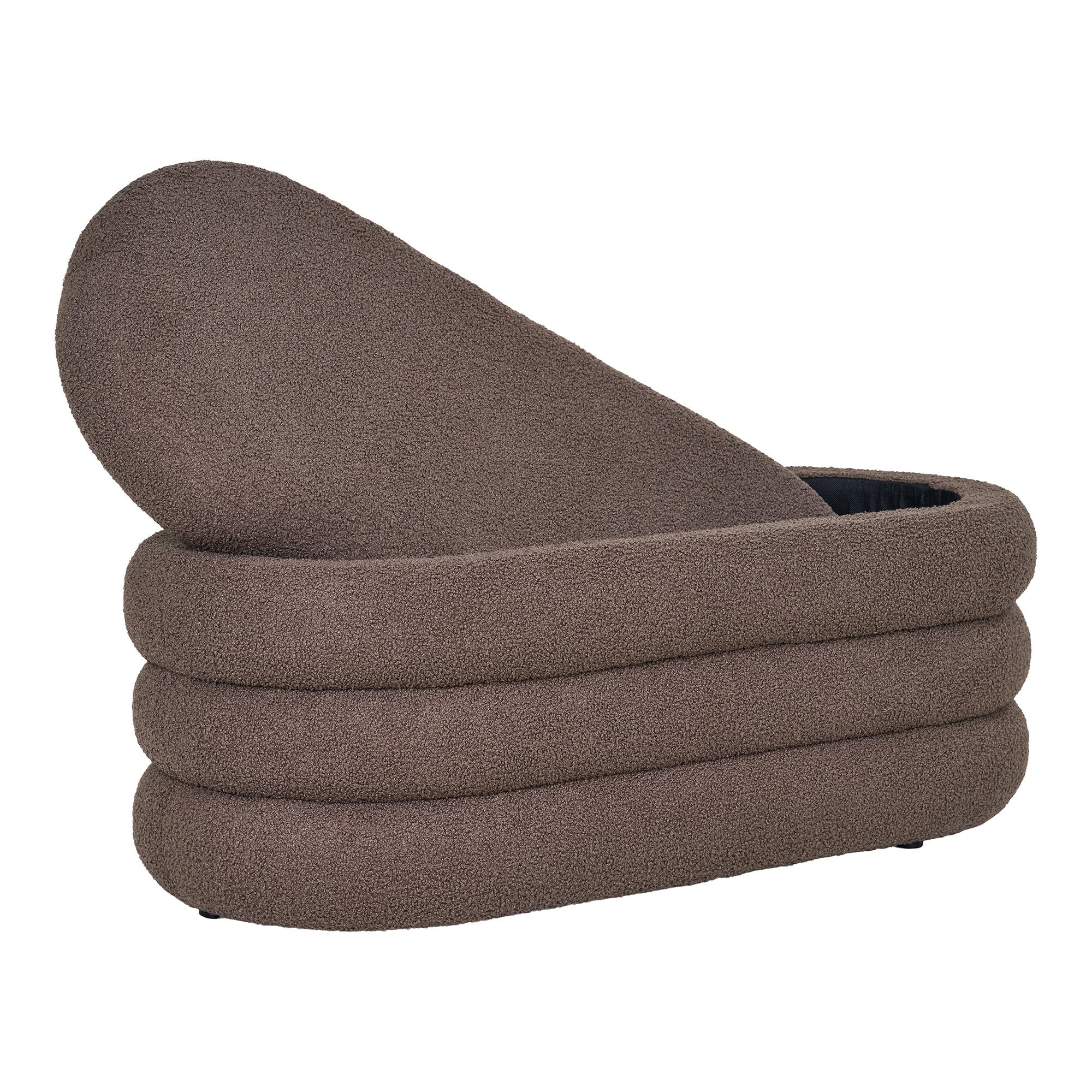 Dartford Bench - Bench with storage, teddy, brown 103x45x44 cm, HN1238
