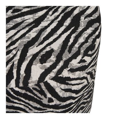 Kimberley Pouf - Sitzsack, Jacquard, schwarz/weiß ø40x40 cm, HN1096