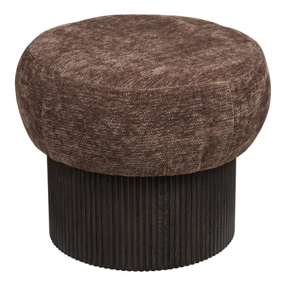 Christchurch Pouf - Pouf, Chenillebezug, dunkelbraun ø52x42 cm, HN1324