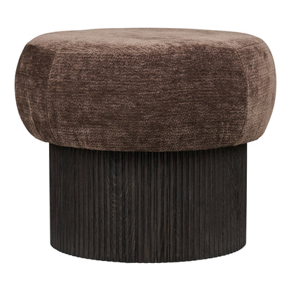 Christchurch Pouf - Pouf, Chenillebezug, dunkelbraun ø52x42 cm, HN1324