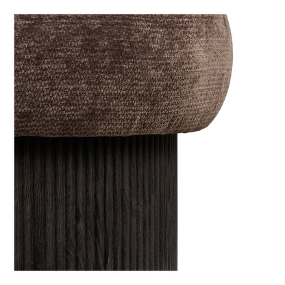 Christchurch Pouf - Pouf, Chenillebezug, dunkelbraun ø52x42 cm, HN1324