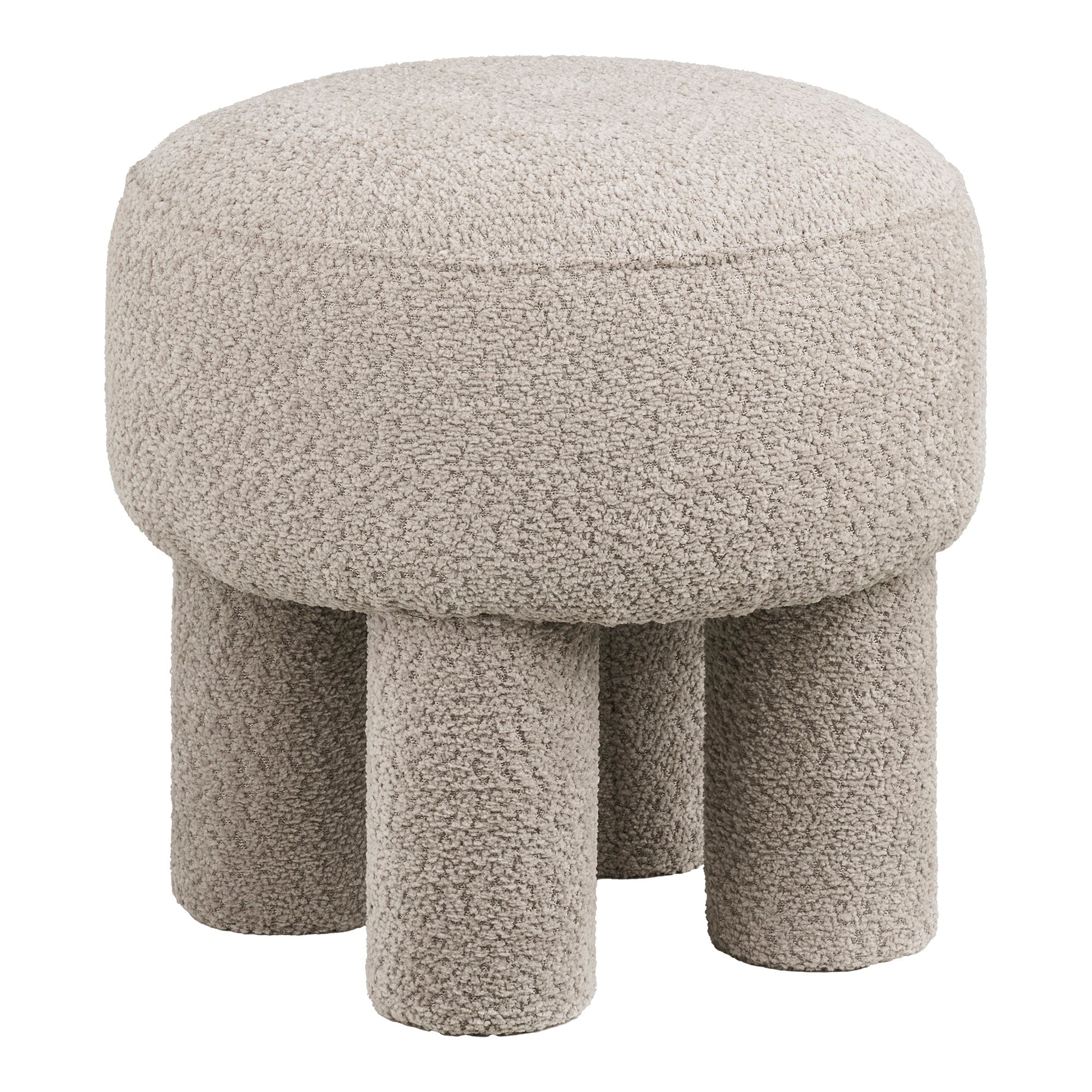 Canberra Pouf - Pouf, hellgrau ø43x43 cm, HN1258