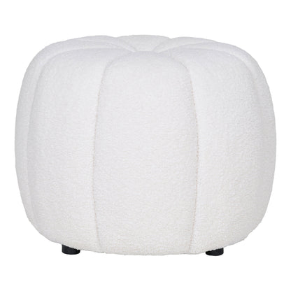 Paisley Pouf - Pouf, Off-White ø48x38 cm, HN1259
