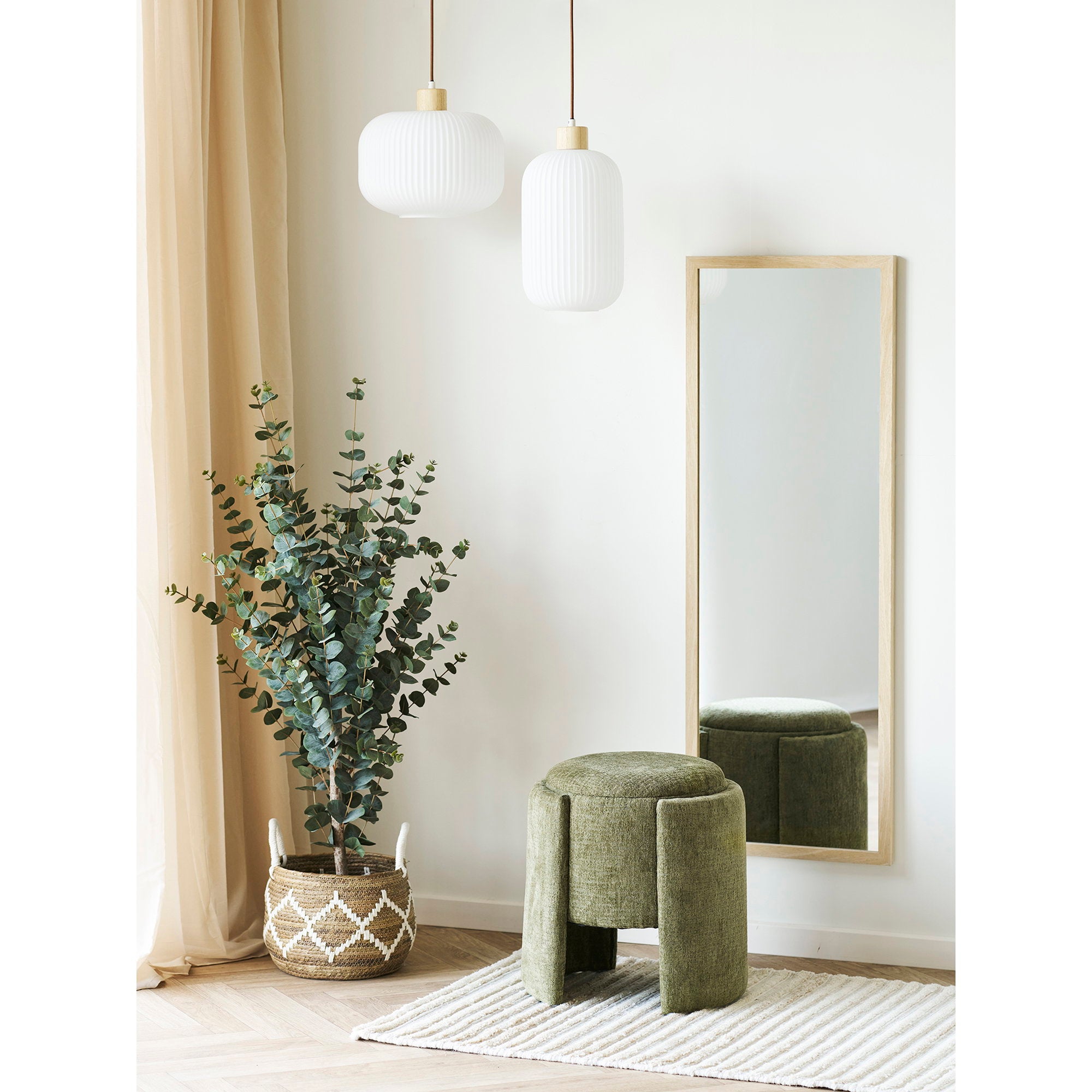 Walsdorf Pouf - Pouf, green ø42x43,5 cm, HN1315