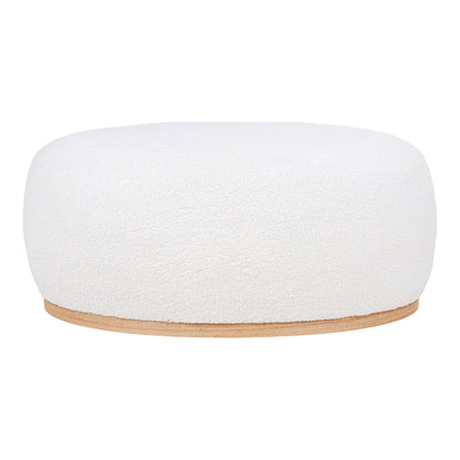 Manhattan Pouf - Pouf, Teddy, weiß 54,5x88,5x36 cm, HN1235