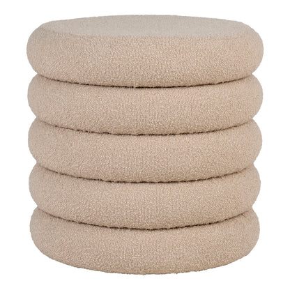 Brooklyn Pouf - Pouf mit Stauraum, Bouclé, beige ø44x44 cm, HN1242