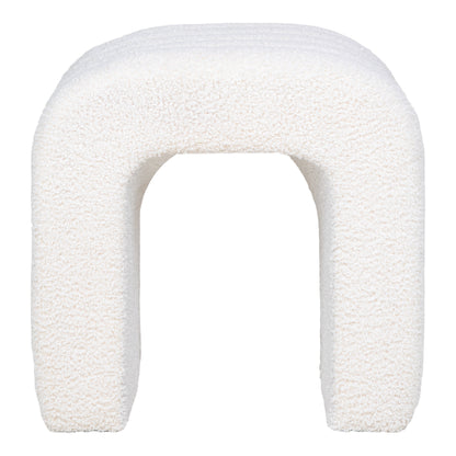 Colma Pouf - Pouf, teddy, white 42x41x36 cm, HN1234