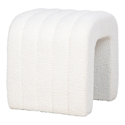 Colma Pouf - Pouf, teddy, white 42x41x36 cm, HN1234