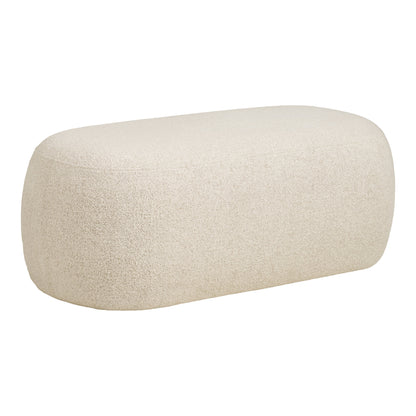 Blossomville 2-zits bank van polyester in warmzand, 100×50×38 cm