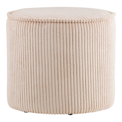 Taupo Pouf - Pouf, Kord, beige ø40x35 cm, HN1424