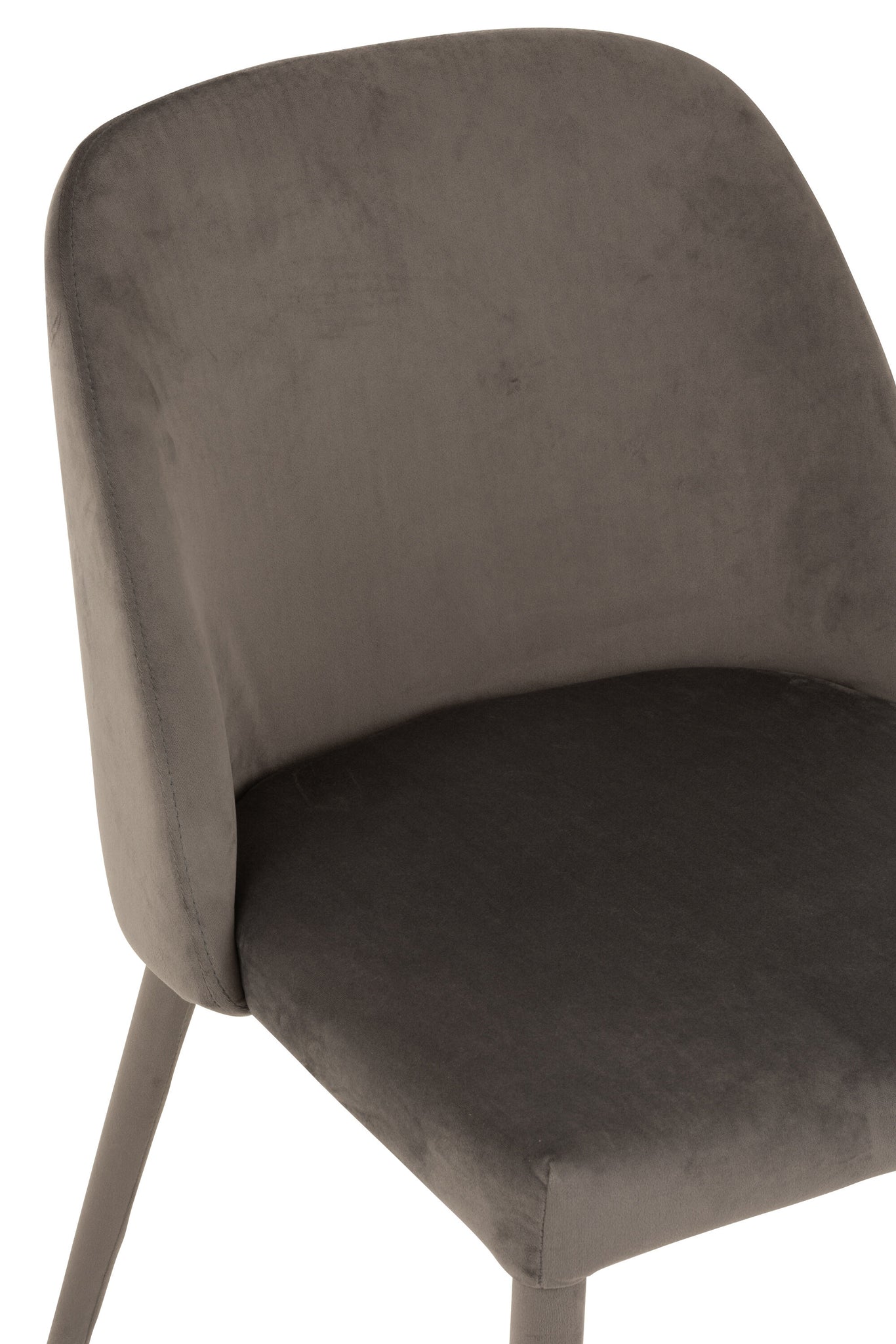 Chair Charlotte Textile/Metal Middle Grey