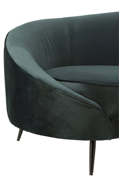 Sofa Elisabeth Textil/Metall Grün