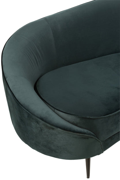 Sofa Elisabeth Textil/Metall Grün