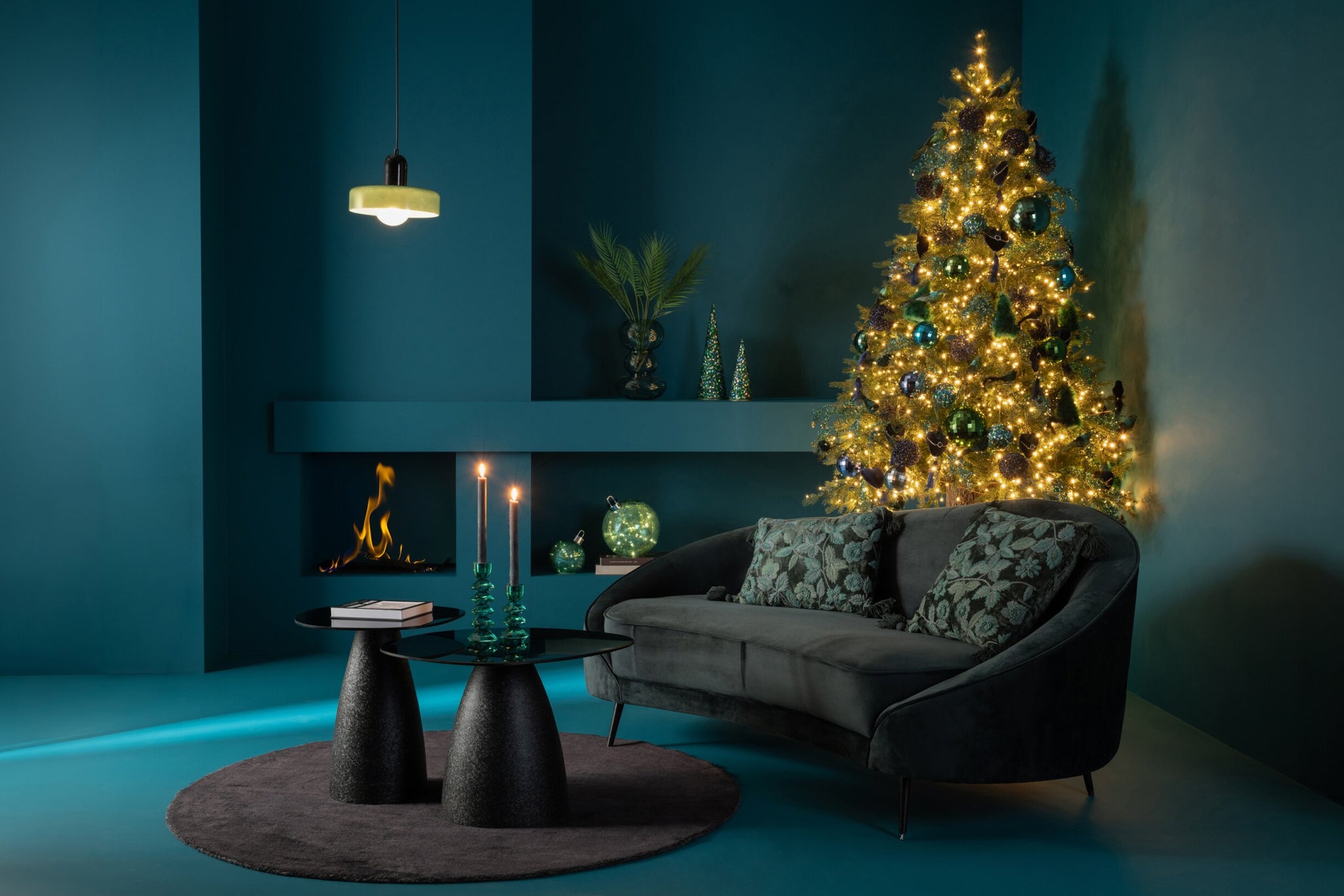 Sofa Elisabeth Textil/Metall Grün