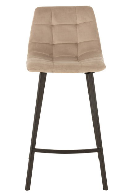 Barstool Olivier Textile/Metal Beige