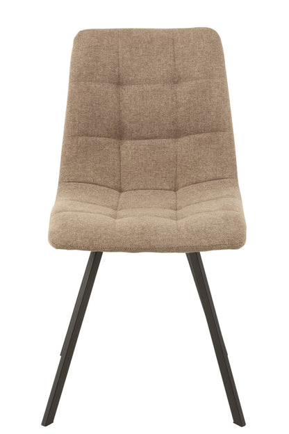 Stuhl Babette Textil/Metall Beige