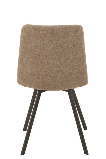 Stuhl Babette Textil/Metall Beige