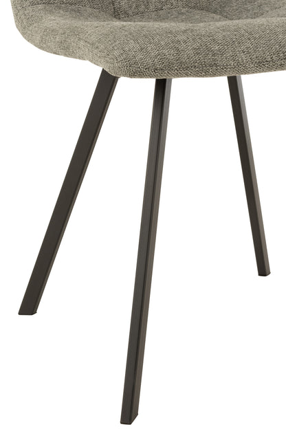 Chair Babette Textile/Metal Grey
