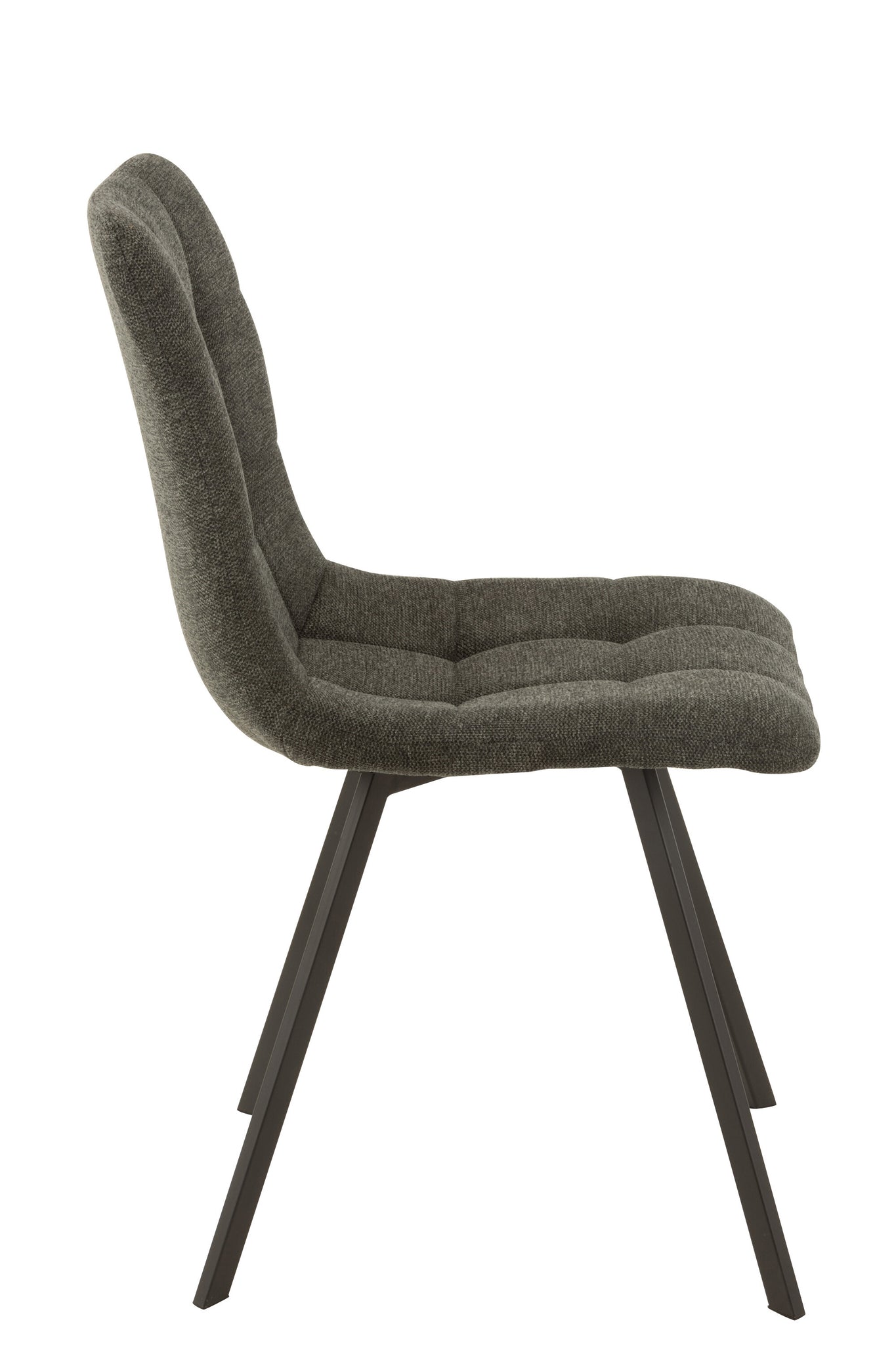 Chair Babette Textile/Metal Dark Grey