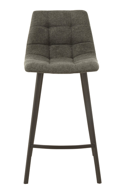 Barstool Stephane  Textile/Metal Dark Grey