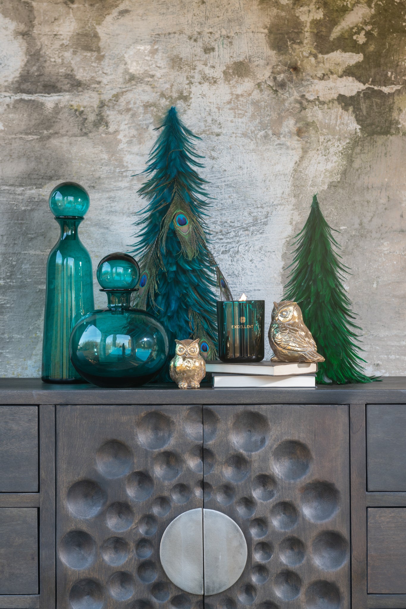 Closet Low Etnic 2Doors+6Drawers Mango Wood Brown