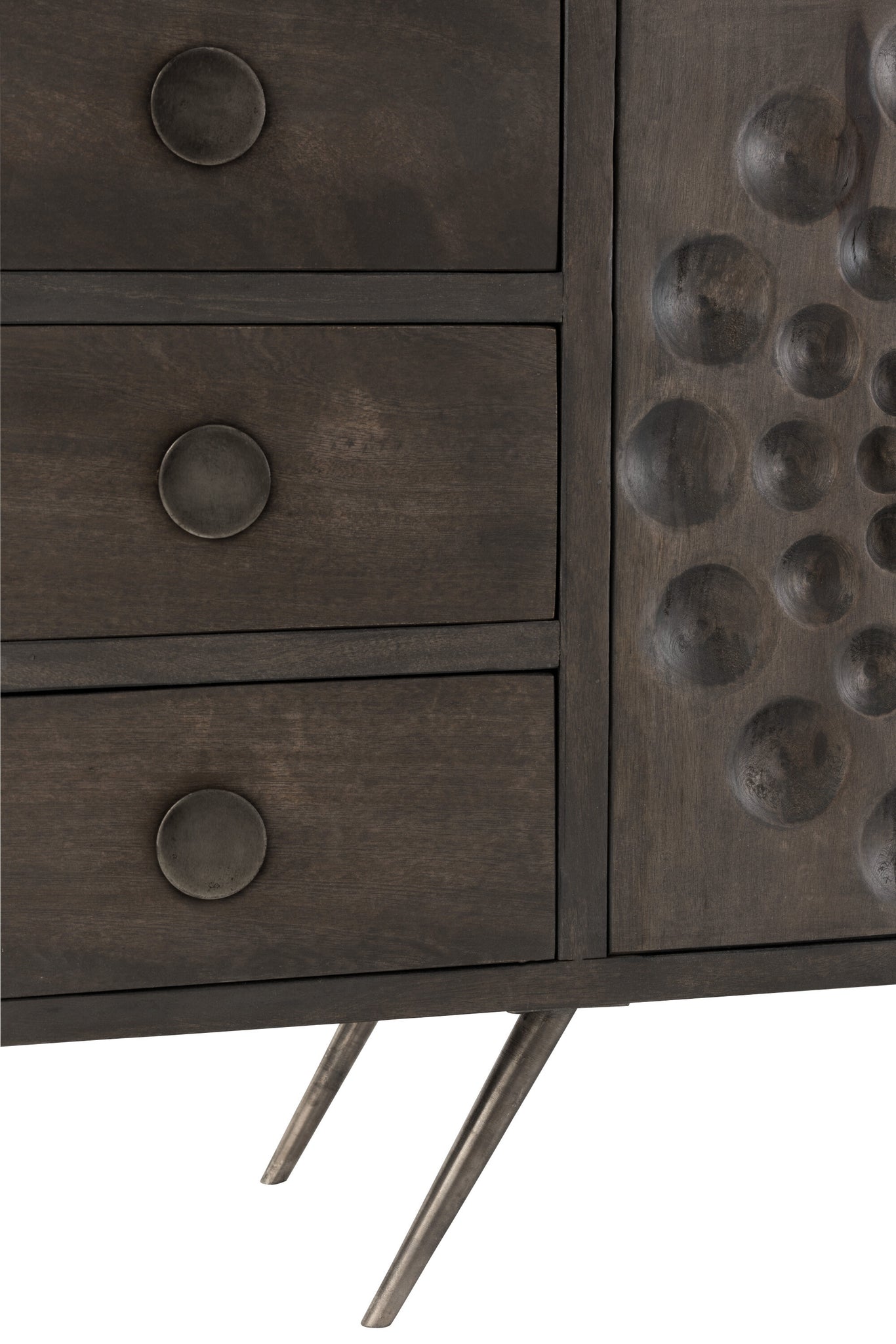 Closet Low Etnic 2Doors+6Drawers Mango Wood Brown