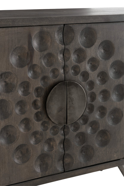 Closet Low Etnic 2Doors+6Drawers Mango Wood Brown