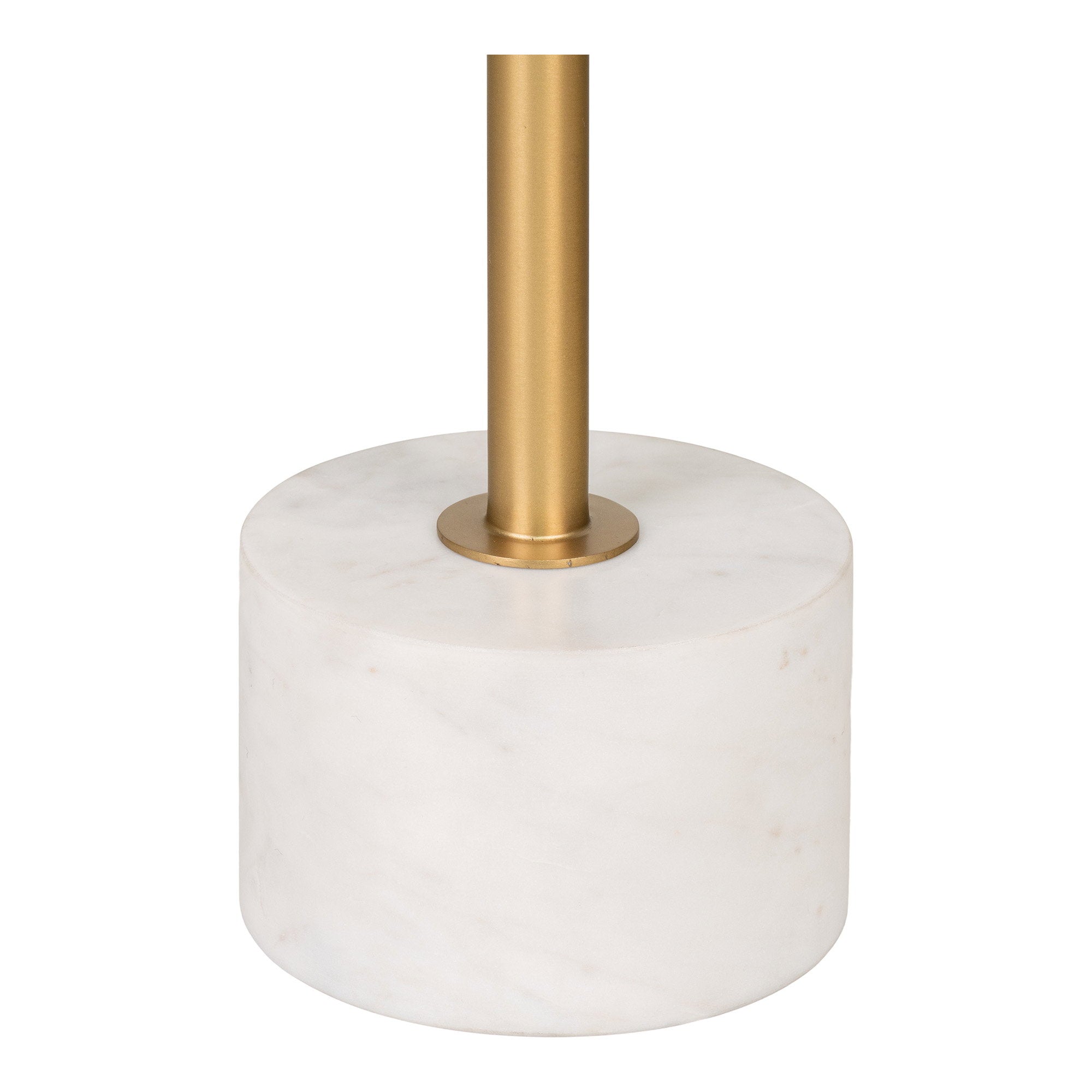 Lecco Side table - Side table in brass and marble ø41x58 cm